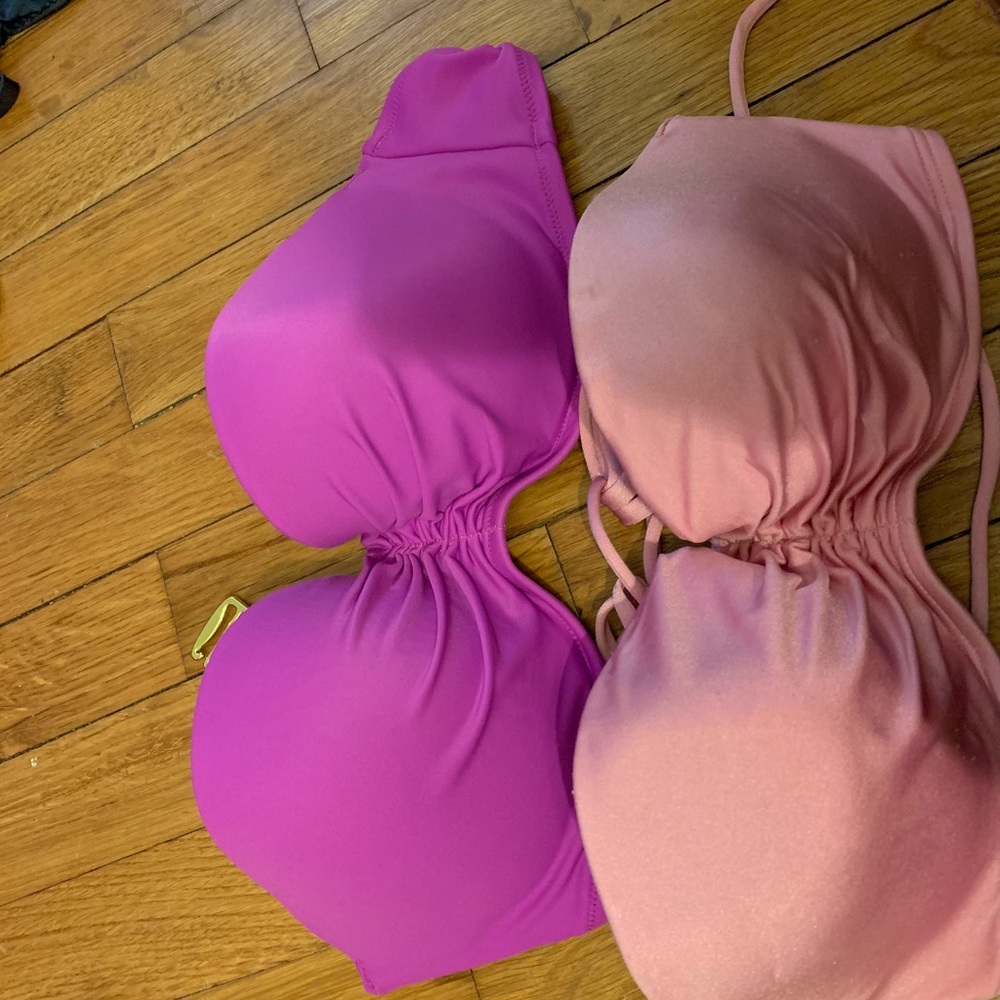 Two Victoria secret swim tops